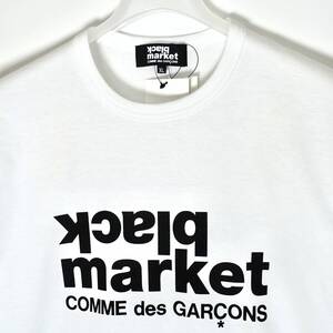 black market COMME des GARCONS ロゴ ロンT ホワイト sizeXL