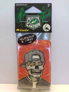 新品　未使用　TurtleWax/MisterCartoon エアフレッシュナー Mr.Low Lo サンダルウッド＆パチョリ 3枚セット ミスターカートゥーン