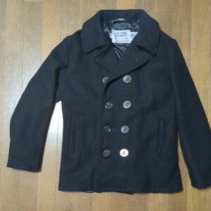 ピーコート ショット Pコート Schott 黒 USA製　U.S.740N PEA JACKET made in USA 38