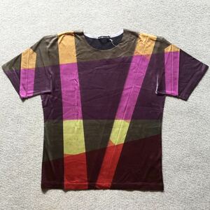 イッセイミヤケメン ISSEY MIYAKE MEN 半袖Tシャツ 半袖カットソー マルチカラー イッセイミヤケ ミヤケメン イッセイ ミヤケ メン Mサイズ