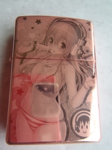 zippo スーパーそに子 限定50個 ピンク SUPER SONICO 2012年製 すーぱーそに子 アニメ ケース付き