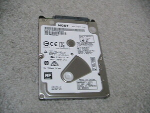 送料230円より 320GB SATA HDD 2.5インチ NO.P0H 1472回 9530時間　ゼロ書き込み HGST Z5K500-320