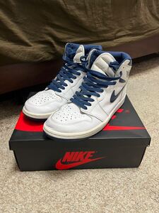  NIKE AIR JORDAN 1 RETRO HIGH OG Metallic Navy 27.5cm US9.5 青メタ