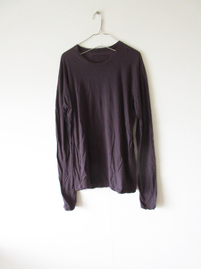 PRIVATE 0204 / プライベート 0204 I-P-500 cotton long sleeve cut and sew S C.BLACK / 長袖 カットソー ロンT クリステンセン