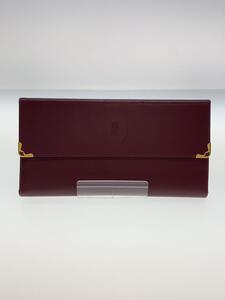 Cartier◆長財布/-/BRD/無地/レディース