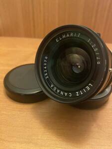 【Leica/ライカ】エルマリート 28mm LEICA ELMARIT-M 1:2.8/28 純正リアキャップ付き カメラ レンズ 1円