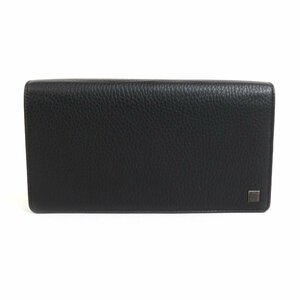 ダンヒル Dunhill 長財布 セカンドバッグ レザー ブラック a0254