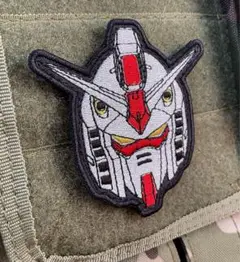 アムロ行きま〜す　ガンダム　刺繍ベルクロパッチ