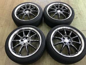 WORK EMOTION ZR10 TOYO 195/45R17 20年製 7J+47 PCD100-4穴 4本 中古 ヤリス アクア スイフト フィット