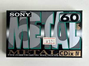 Sj677◆SONY ソニー◆カセットテープ METAL CDiX Ⅳ 60 メタル テープ 未使用 保管品