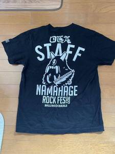 男鹿フェス　オガナマハゲロックフェ　ONRF OGA NAMAHAGE ROCKFES tシャツ　スタッフ