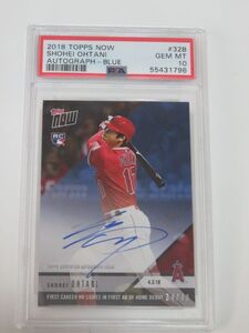 PSA10 大谷 翔平 直筆サインカード /49 TOPPS NOW 32B 2018.4.3 MLB1号 初ホームラン FIRST CAREER HR Autograph Ohtani Shohei RCルーキー