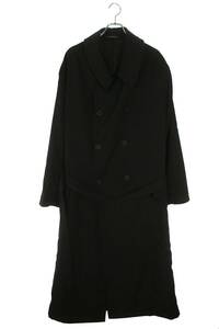 ヨウジヤマモトプールオム YOHJI YAMAMOTO POUR HOMME 21AW HX-C11-100 サイズ:1 シワギャバステンカラービッグコート 中古 BS99