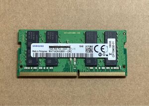 SAMSUNG ノートPC用 増設メモリ 16GB DDR4 PC4-2400T M471A2K43BB1 - CRC ／新品バルク品/ネコポス配送