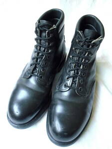 希少★90s★レッドウイング★RED WING★黒革★ワークブーツ★米国製★サイズ8E★(26.5cm)