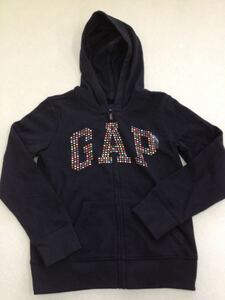 最後の一品★ＧＡＰ★新品★110★ロゴパーカー★ギャップ★黒★ラス１