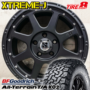 即納 デリカD:5 エクストレイル 215/70R16 BFGoodrich KO2 XTREME-J 16×7.0J+35 5/114.3 黒 グッドリッチ タイヤホイール4本セット