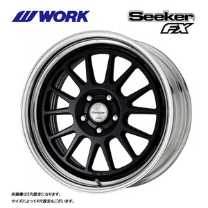 送料無料 ワーク Seeker FX STANDARD Adisk 9J-18 +69～－5 4H-100 (18インチ) 4H100 9J+69～－5【4本セット 新品】