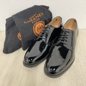 保存袋付き★【JOSEPH CHEANEY &SONS】ジョセフ チーニー&サンズ★ドレスシューズ ビジネスシューズ 2511D 黒 ブラック エナメル UK3.5 08