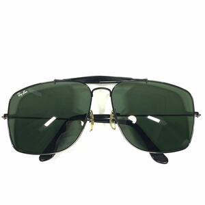 【レイバン】本物 Ray-Ban サングラス B&L ボシュロム アビエーター型 ティアドロップ型 W0505 黒×カーキグレー メンズ レディース USA製