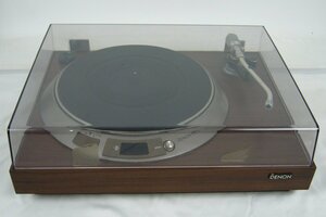 [K0134] 中古現状品 DENON DP-1600 ターンテーブル レコードプレイヤー 音出ました ヘッドシェルなし デノン オーディオ 1000円スタート！