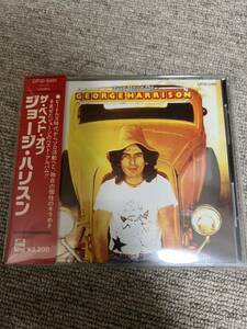 ※極美品 角丸赤帯付きCD【旧規格CD CP32-5461 税別3200円表記】ジョージハリスン ザ ベスト best george harrison ビートルズ beatles