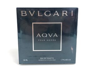 未使用　フィルム未開封　ブルガリ　BVLGARI　アクア　AQVA　プールオム　オードトワレ　スプレー　50ml　YK-6978