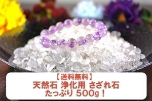 【送料無料】たっぷり 500g さざれ 大サイズ ヒマラヤ 水晶 クオーツ パワーストーン 天然石 ブレスレット 浄化用 さざれ石 チップ ※5