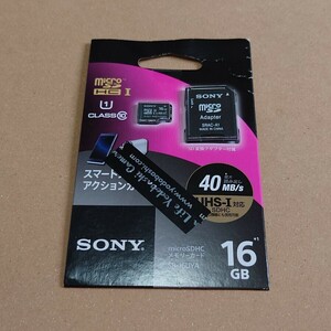 SONY microSDカード 16GB 変換アダプター付き