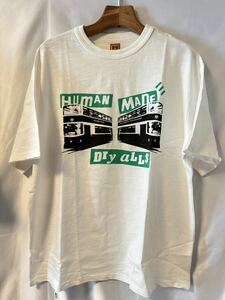 美品XL HUMAN MADE ヒューマンメイド HBX EXCLUSIVE HONG KONG TRAM T-SHIRT HBX限定 香港 ダブルデッカー トラム Tシャツ ホワイト