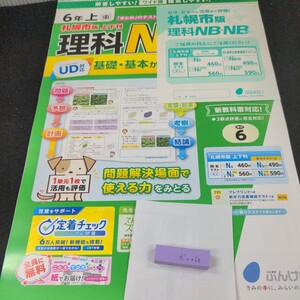 か-060 札幌市版 理科NB・NBプラス 基礎・基本から活用まで 6年 上 ぶんけい 問題集 プリント 学習 ドリル 小学生 テキスト 文章問題※11