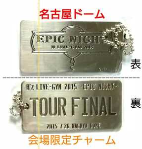 新品 日付限定 B’z LIVE-GYM EPIC NIGHT プレートチャーム 名古屋ドーム TOURFINAL ガチャ 千秋楽 稲葉浩志 松本孝弘 バンテリンドーム