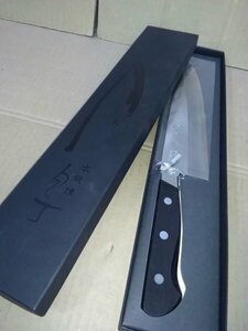 未使用 YS900 安田刃物 源虎徹 三徳包丁 和包丁 スウェーデン鋼 180mm