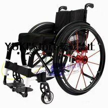 スポーツレジャー車椅子、大人用軽量折りたたみポータブルスポーツ手動車椅子身体障害者用