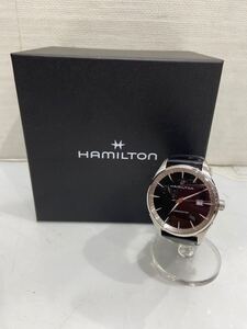 【HAMILTON ハミルトン】 H324510 ジャズマスター 腕時計 ステンレススチール クォーツ腕時計 アナログ レザー 2501oki k