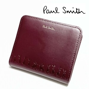 《Paul Smith ポールスミス》新品【バニーエンボス】 ラッキーラビット レザー2つ折り財布 ウォレット S0336