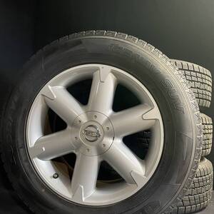 バリ山★ NISSAN MURANOニッサンムラーノ純正アルミ 235/65R18 グッドイヤー　ICENAVI SUV スタッドレス　7.5J ＋40 PCD114.3　日産