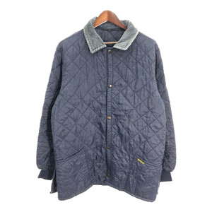 イングランド製 Barbour バブアー LIDDESDALE リッズデイル キルティング ジャケット ネイビー (メンズ XL) 中古 古着 R6615