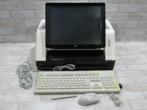 Ω 新DC 0689♪ 保証有 東芝TEC【 SJ-8500-R 】テック 事務コン キーボード / 電源ケーブル / マウス / タッチペン 動作OK