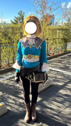 ゼルダの伝説 ゼルダ姫 コスプレ服+ウィッグ