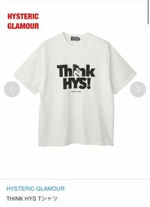 【人気】HYSTERIC GLAMOUR　ヒステリックグラマー　THINK HYS Tシャツ　半袖Tシャツ　ヒスガール　ユニセックス　ロゴデザイン　02232CT05