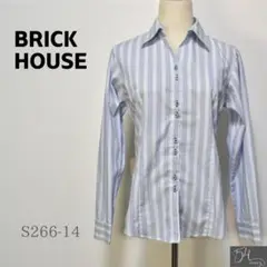 BRICK HOUSE ブリックハウス トップス シャツ 長袖 ストライプ L