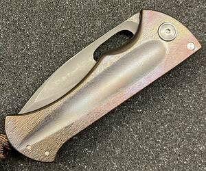 John Gray / Tracker Dan Bloodshark folder Nitro V Anodized Barked Ti 激レア