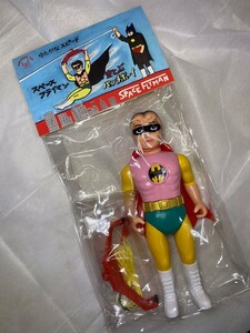 ☆スペースフライマンSTソフビ　バットマン風 Robin オマケ付き SPACE FLYMAN 稀有 [Pachi 物品] [Zokki 物品] [手] [復古]