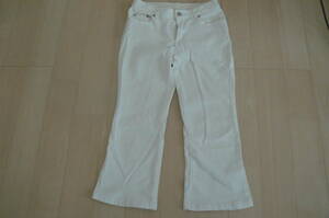 SLANG　ホワイトジーンズ　7分丈　Mサイズ