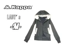 レディースM◇Kappa◇zipパーカー gray