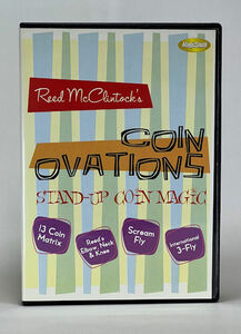 手品DVD★COIN OVATIONS☆STAND-UP MAGIC☆Reed McClutock★コイン・オベーション☆スタンダップ・マジック☆リード・マクリントック★即決