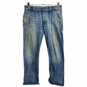 DIESEL デニムパンツ W32 ディーゼル PREETO ボタンフライ ブルー 古着卸 アメリカ仕入 2401-385