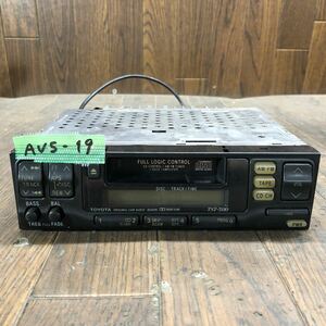 AV5-19 激安 カーステレオ TOYOTA TST-5110 08600-00490 CE-C870TM1 12100-41100131 カセット FM/AM テープデッキ 通電未確認 ジャンク