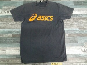 ASICS アシックス メンズ ビッグロゴ 栃木ハンドボール 半袖Tシャツ L 紺